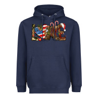 Navy Army christmas love 4th Of July Heavyweight Hoodie - HowdyJamesFarm