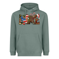 Sage Army christmas love 4th Of July Heavyweight Hoodie - HowdyJamesFarm
