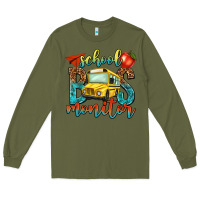 Army Green school bus monitor Long Sleeve Tee - NancyCooperArtShop