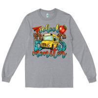 Heather Grey school bus monitor Long Sleeve Tee - NancyCooperArtShop