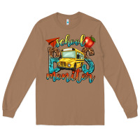 Toasted Coconut school bus monitor Long Sleeve Tee - NancyCooperArtShop