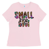 Bubblegum Pink small business gİgi Ladies Tee - CowhideDigitalArt