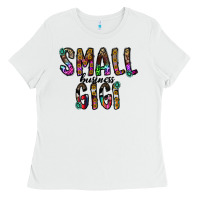 White small business gİgi Ladies Tee - CowhideDigitalArt
