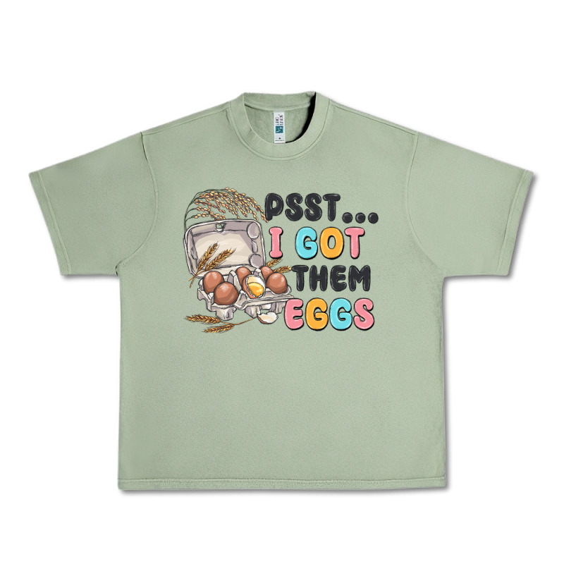 Psst I Got Them Eggs Urban Heavy Tee by MaliasSmallBusiness | Teevron