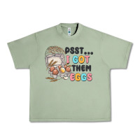 Oil Green psst i got them eggs Urban Heavy Tee - MaliasSmallBusiness