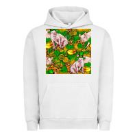 Pigment Lunar Rock St. Patrick's Day Pig And Candy Pot Of Gold Urban Hoodie - FaDigitalArtStudio
