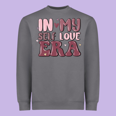 In My Self Love Era Heavyweight Sweatshirt Designed By Maliassmallbusiness