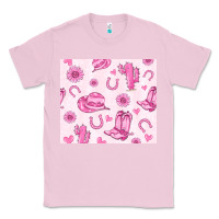 Bubblegum Pink cowgirl valentine's day Classic Tee - MaliasSmallBusiness