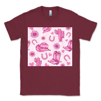 Burgundy cowgirl valentine's day Classic Tee - MaliasSmallBusiness