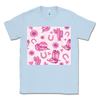 Dusty Blue cowgirl valentine's day Classic Tee - MaliasSmallBusiness