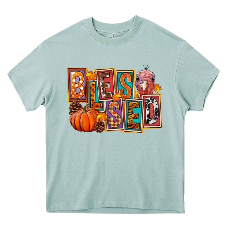Blessed Thanksgiving Heavy Core Tee by FaDigitalArtStudio | Teevron
