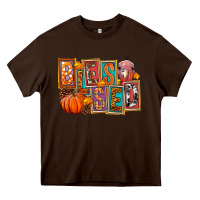 Chocolate Brown blessed thanksgiving Heavy Core Tee - FaDigitalArtStudio