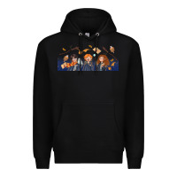 Black wizard kids Premium Hoodie - TumblerDesignByShophia