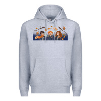 Heather Grey wizard kids Premium Hoodie - TumblerDesignByShophia