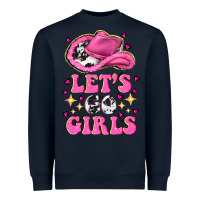 Navy lets go girls Heavyweight Sweatshirt - NancyCooperArtShop