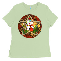 Matcha Snowman Christmas Ladies Tee - RanaPortraitStore