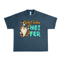 Not Today Heifer Cow Gnome Urban Heavy Tee | Teevron