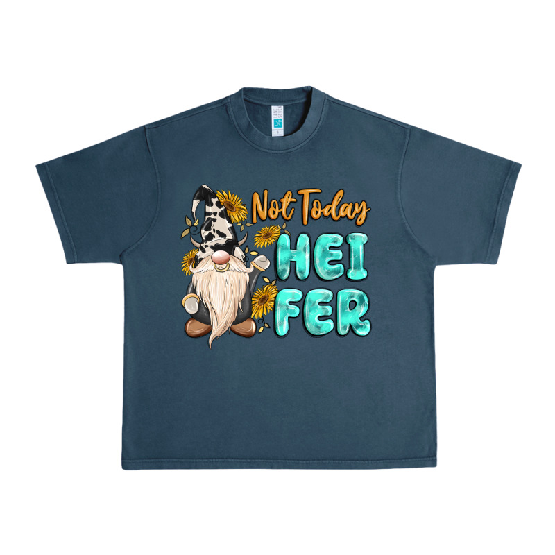 Not Today Heifer Cow Gnome Urban Heavy Tee by MaliasSmallBusiness | Teevron