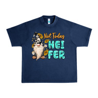 Navy not today heifer cow gnome Urban Heavy Tee - MaliasSmallBusiness