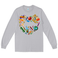 Moon Dust teacher heart custom Long Sleeve Tee - NancyCooperArtShop