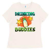 Bone drinking buddies with baby bottle Ladies Tee - HRA Design Shop