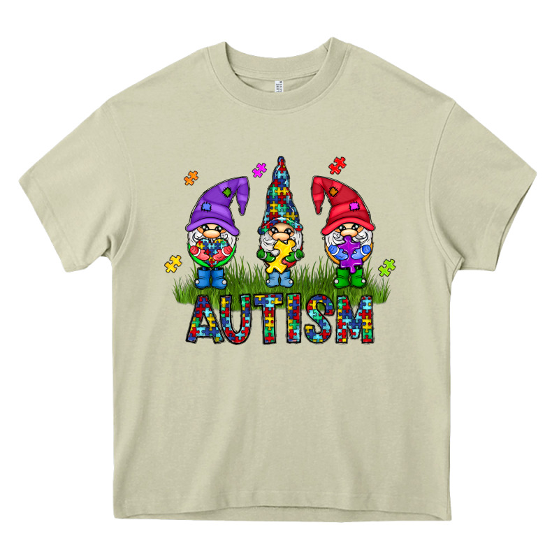 Autism Gnome Heavy Core Tee by CowhideDigitalArt | Teevron