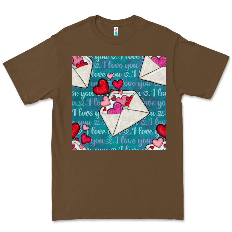 Valentines Day Envelope With Hearts Premium Tee by BundleAndBundleShop | Teevron