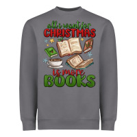 Storm all i want for christmas is more books Heavyweight Sweatshirt - MaliasSmallBusiness