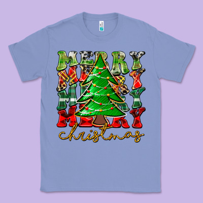 Merry Christmas Tree Classic Tee Designed By Cowhidedigitalart