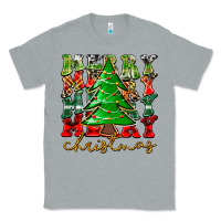 Heather Grey Merry Christmas Tree Classic Tee - CowhideDigitalArt
