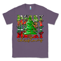 Lavender Merry Christmas Tree Classic Tee - CowhideDigitalArt