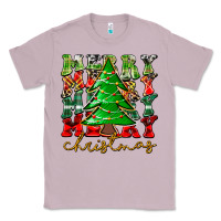 Lilac Merry Christmas Tree Classic Tee - CowhideDigitalArt
