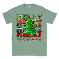 Sage Merry Christmas Tree Classic Tee - CowhideDigitalArt