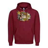 Burgundy life is better in boots Zipper Hoodie - Bettercallsaul