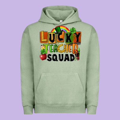 Lucky Teacher Squad Urban Hoodie Designed By Fadigitalartstudio