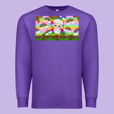 Cute Sheep Premium Sweatshirt Designed By Tumblerdesignbyshophia