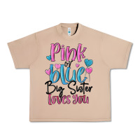 Burro pink or blue big sister loves you Urban Heavy Tee - MaliasSmallBusiness