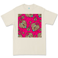 Bone valentines day lock and key seamless pattern Premium Tee - BundleAndBundleShop
