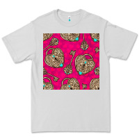 Dove Grey valentines day lock and key seamless pattern Premium Tee - BundleAndBundleShop