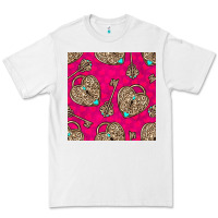 White valentines day lock and key seamless pattern Premium Tee - BundleAndBundleShop