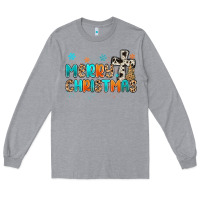 Heather Grey western merry christmas Long Sleeve Tee - MaliasSmallBusiness