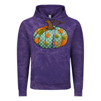 Cloud Purple blue plaid autumn pumpkin Vintage Hoodie - Jasminsmagicworld