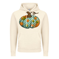 Vintage Artic blue plaid autumn pumpkin Vintage Hoodie - Jasminsmagicworld