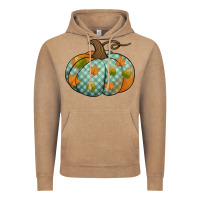Vintage Coffee blue plaid autumn pumpkin Vintage Hoodie - Jasminsmagicworld