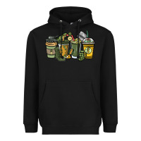 Black Army coffee cups 4th of july Heavyweight Hoodie - HowdyJamesFarm