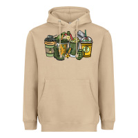 Mushroom Army coffee cups 4th of july Heavyweight Hoodie - HowdyJamesFarm