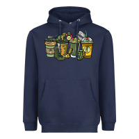 Navy Army coffee cups 4th of july Heavyweight Hoodie - HowdyJamesFarm