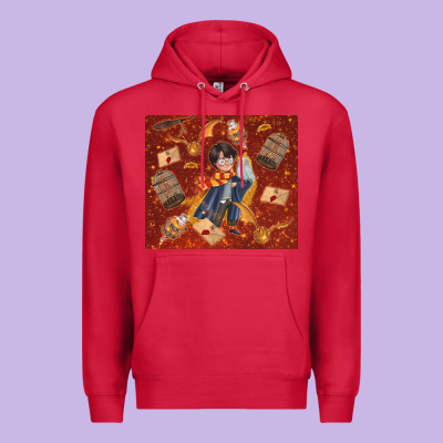 Wizard Boy With Magic Items Premium Hoodie Designed By Tumblerdesignbyshophia