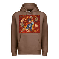 Chestnut wizard boy with magic items Premium Hoodie - TumblerDesignByShophia