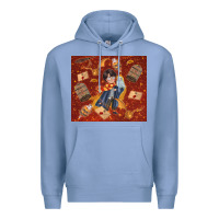 Colony Blue wizard boy with magic items Premium Hoodie - TumblerDesignByShophia